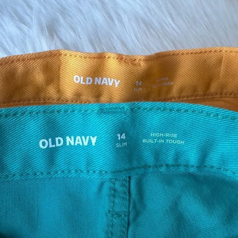 Old Navy Girls High Rise Cut Off Jean Shorts Bundle Size 14 Slim